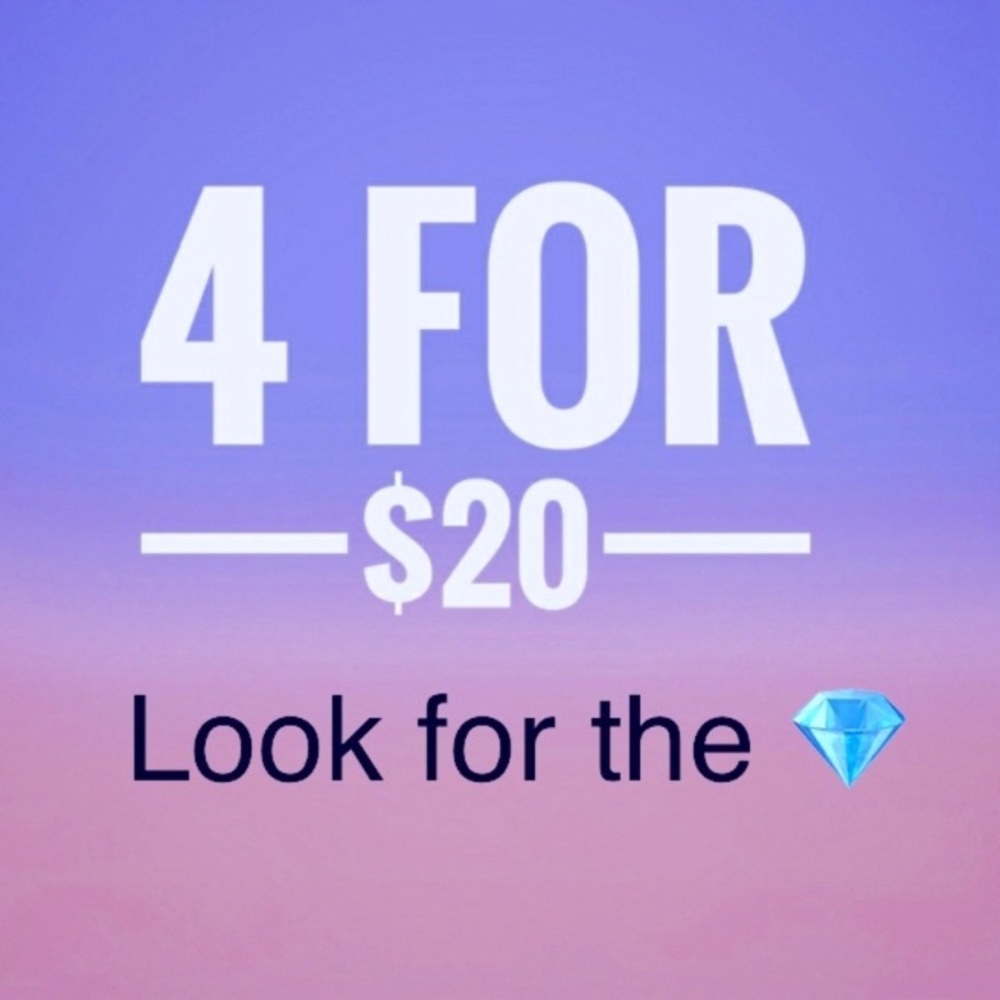 ‼️Sale‼️ 4/$20. Look for 💎